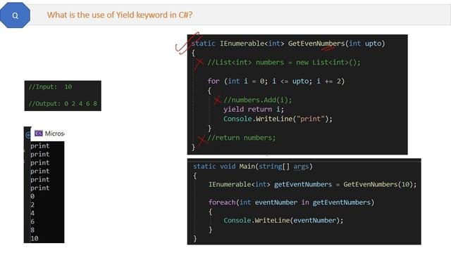 What is the use of Yield keyword in C#? смотреть онлайн