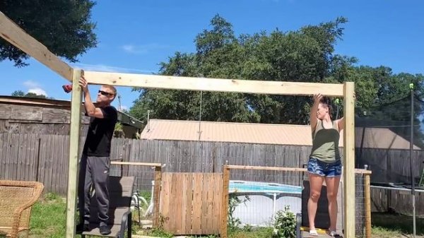 DIY Patio cover | Under $400 in materials | Budget friendly backyard patio cover