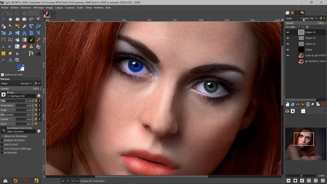 GIMP 2.10.20: Tuto 153 ( Maquillage ) Part 1 смотреть онлайн