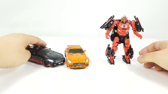 Transformers Movie TLK Drift Custom Repaint Bludgon Benz AMG GT Sport Car Vehicle Robot Toys смотреть онлайн