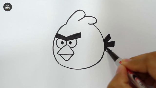 #28 How to Draw an Angry Birds - Easy Drawing Tutorial смотреть онлайн