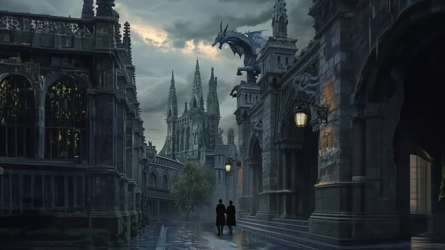 Rainy Evening At Basgiath War College (Fourth Wing Ambiance) (Reading Ambiance With Fantasy Music)