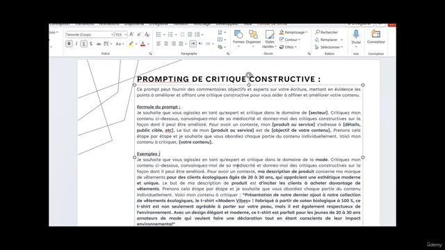 19  Framework 7 Prompting de critique constructive смотреть онлайн