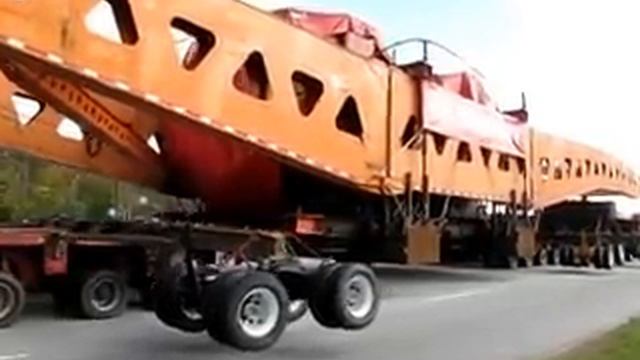 Mammoet moving Duke Power Generator thru Greenwood & Ware Shoals, SC From Japan смотреть онлайн