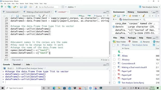 A comparison word cloud Tutorial смотреть онлайн