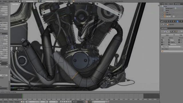 Motorcycle modeling || Моделирования мотоцикла смотреть онлайн