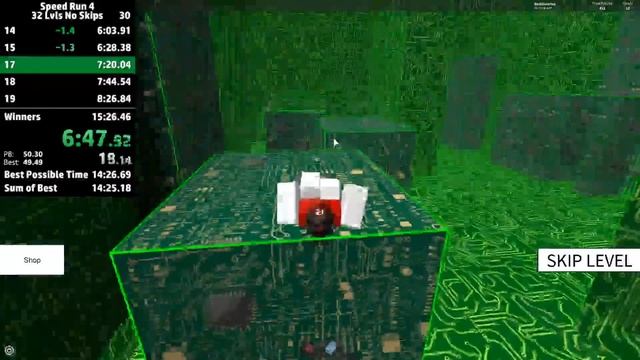 ROBLOX Speed Run 4 - 32 Levels (No Skips) in 14:38.440 смотреть онлайн
