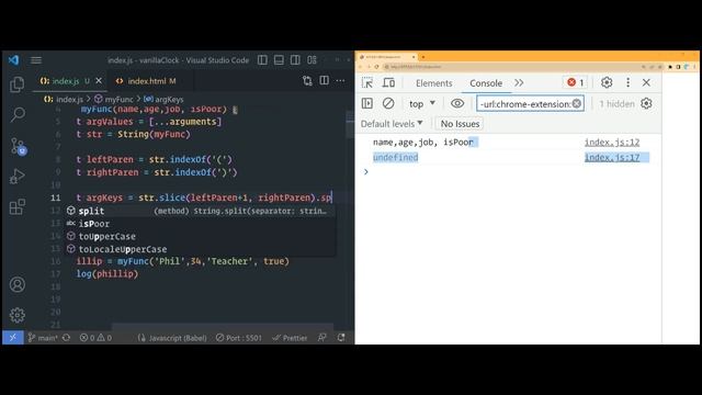 JavaScript - Get All Parameter Names in function смотреть онлайн