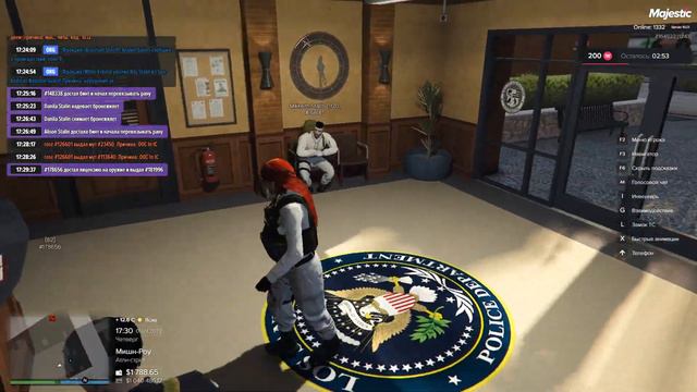 два глухих деда орут в пд GTA5 Majestic ragemp 3 server смотреть онлайн