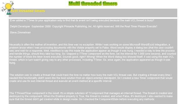 How to : Multi threaded timers смотреть онлайн