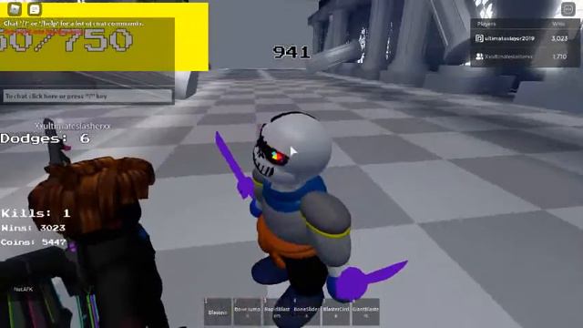 Roblox Undertale: Judgement day DustTrust Sans смотреть онлайн