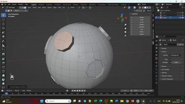 Cute Yellow Moon 3D Icon Blender Tutorial смотреть онлайн