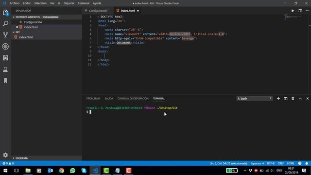Como integrar Git en la consola de Visual Studio Code 2019 смотреть онлайн