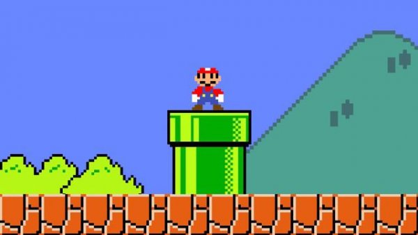 Super Mario Bros. but Mario have 1.000.000 Super Star!