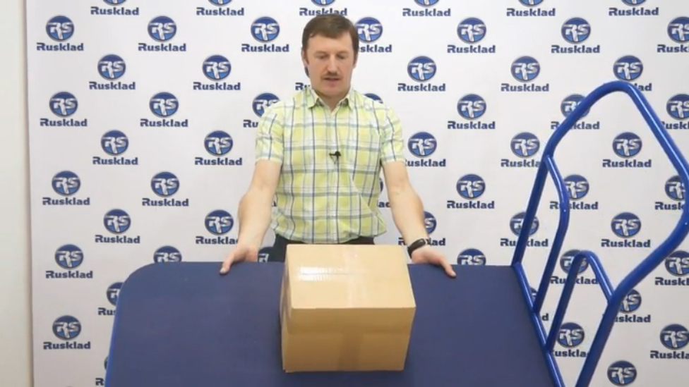 Складская тележка с противоскользящим резиновым покрытием платформы смотреть онлайн