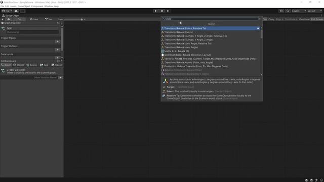 State Machine Quick Demo | Spinning a cube | Cube rotation | Visual Scripting | Unity Game Engine смотреть онлайн