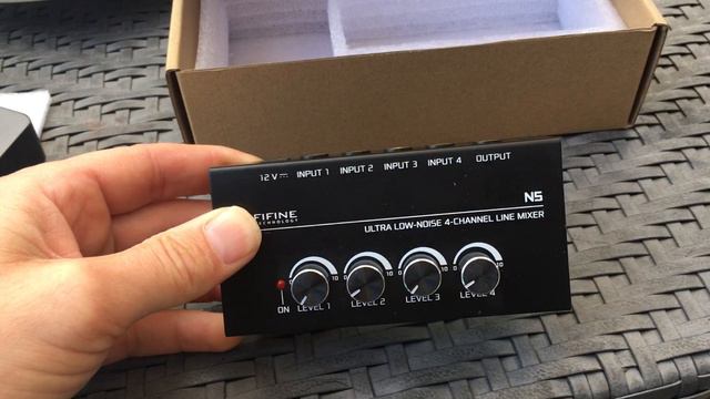 Fifine Technology ultra low noise 4 channel sub-stage line mixer смотреть онлайн