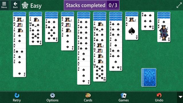 Microsoft Solitaire Collection: Spider - Easy - August 7, 2022 смотреть онлайн
