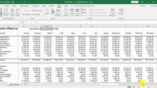 How To Freeze and Unfreeze Columns in Microsoft Excel смотреть онлайн