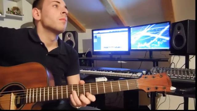 Lag T77 Guitar-daniele Cerchietti improvised смотреть онлайн