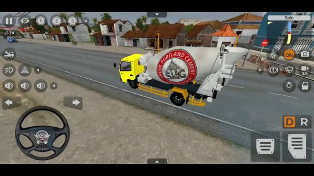 Mitsubishi Fuso Dump Truck - Bus Simulator Indonesia Mod - Android Gameplay смотреть онлайн