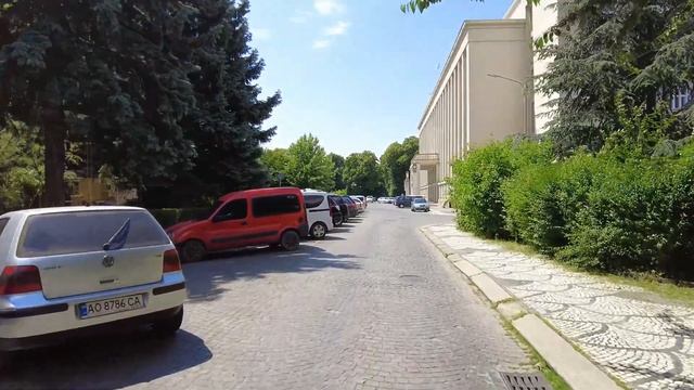 Ужгород Самые интересные места в городе Экскурсия по центру города Площадь Поштова улица Ракоци смотреть онлайн