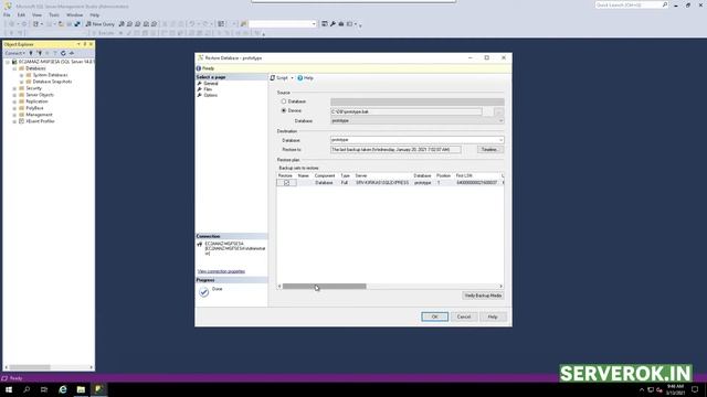 How to restore MS SQL database backup смотреть онлайн