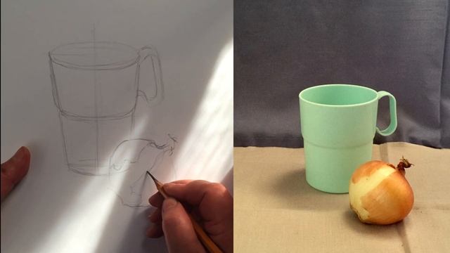 1-й Класс. «Рисунок простого натюрморта». смотреть онлайн