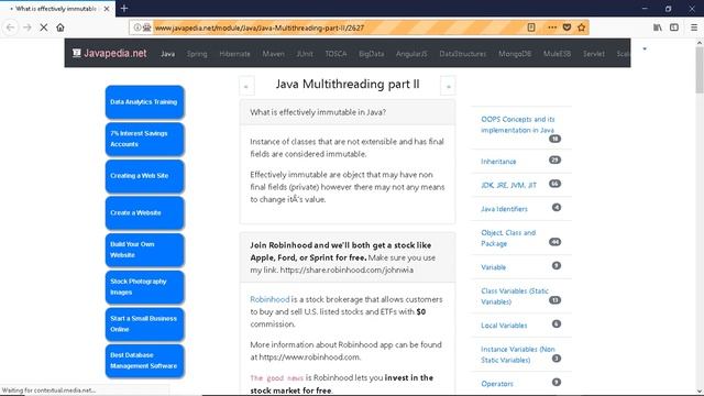 What is effectively immutable in Java?
| javapedia.net смотреть онлайн