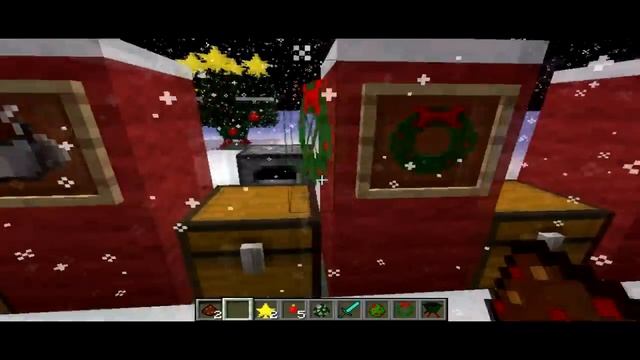 Прикольный мод на minecraft 1.6.4 Новый год или christmas смотреть онлайн