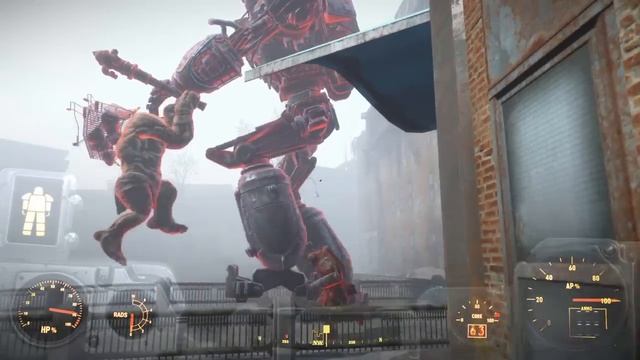 Fallout 4 (Eddie) - Liberty Prime vs. Behemoth смотреть онлайн