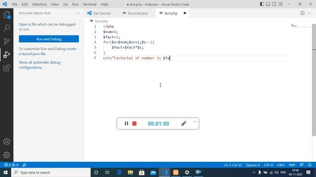 How to write a program of factorial in php смотреть онлайн