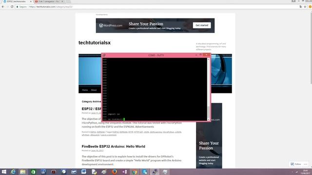 ESP32 MicroPython: Listing files in file system смотреть онлайн