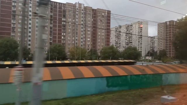 Поездка МЦД-1 Москва из окна поезда перегон Дегунино-Бескудниково смотреть онлайн