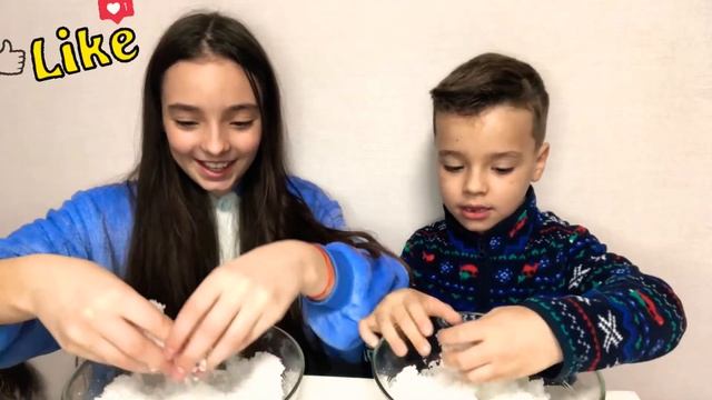 Снег своими руками / Сноу Слайм / Искусственный СНЕГ смотреть онлайн