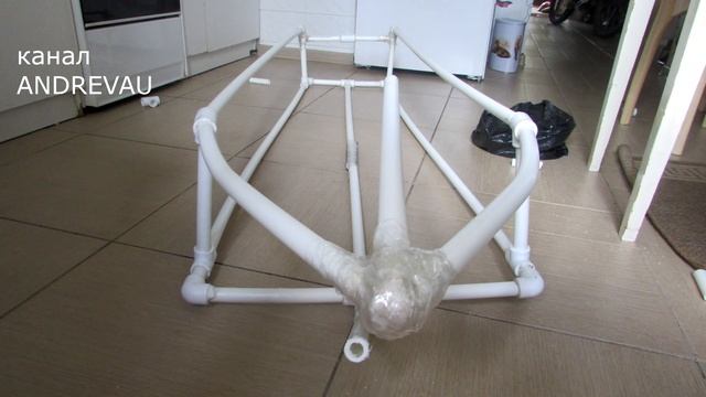 Самодельная Лодка, из полипропиленовых труб и плёнки. смотреть онлайн