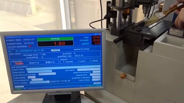 Испытание саморезов со сверлом на время вкручивания в металлический образец. смотреть онлайн