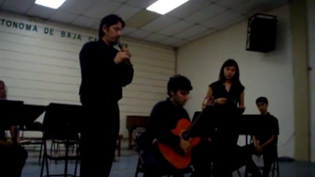Telio's first Recorder,guitar and tambourine trio смотреть онлайн