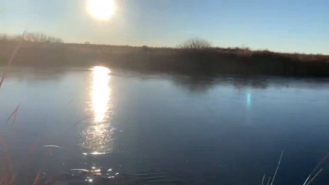 Рассвет в степи. Внук захотел на рыбалку, дед не отказал😃 смотреть онлайн