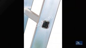 Лестница Алюмет 3х12, трехсекционная приставная алюминиевая