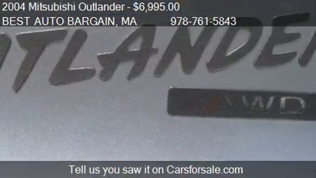 2004 Mitsubishi Outlander LS AWD - for sale in LOWELL, MA 01 смотреть онлайн