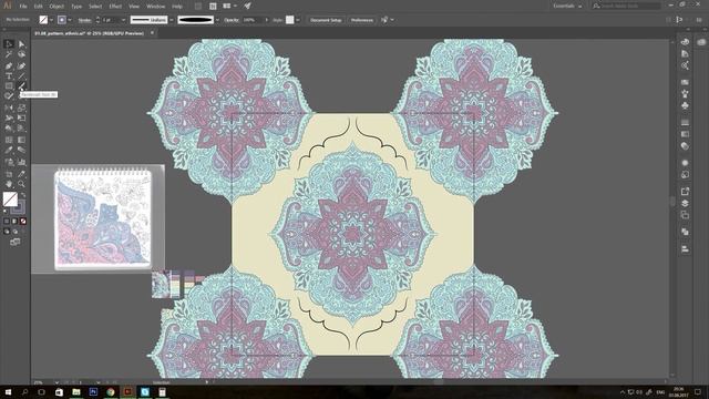 Ethnic ornament. Seamless pattern. Vector. Speedpaint смотреть онлайн