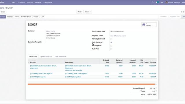 How to get Status of Delivery and Invoice of Sale Order | Odoo Apps Features #odoo16 #salesorders смотреть онлайн