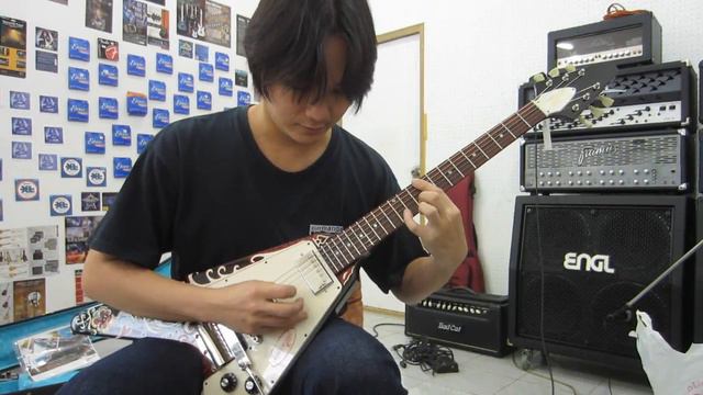2006 Gibson Custom Shop Jimi Hendrix Psychedelic Flying V Guitar Clean Sound смотреть онлайн
