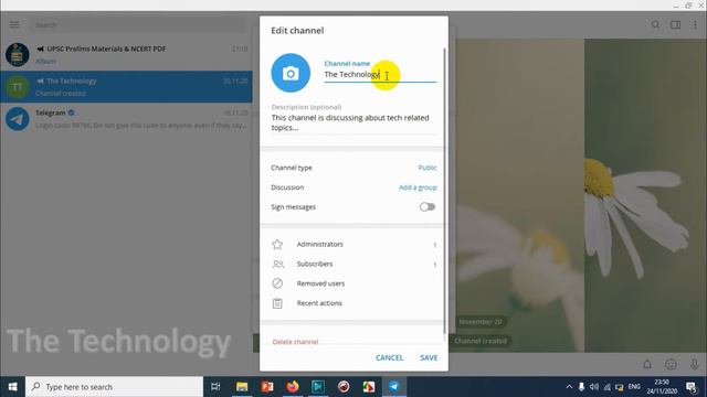 Change Telegram Channel Name | How to Rename Telegram Channel? | Change Name of Telegram Channel смотреть онлайн