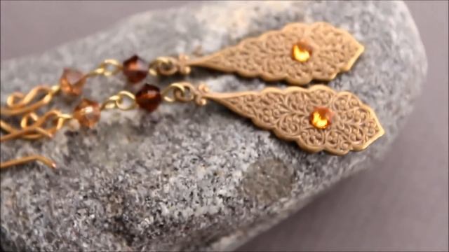 Винтажные украшения с кристаллами Swarovski