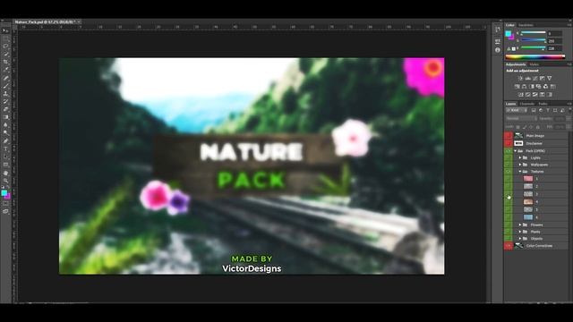FREE Photoshop Graphics Pack ''Nature Pack'' смотреть онлайн
