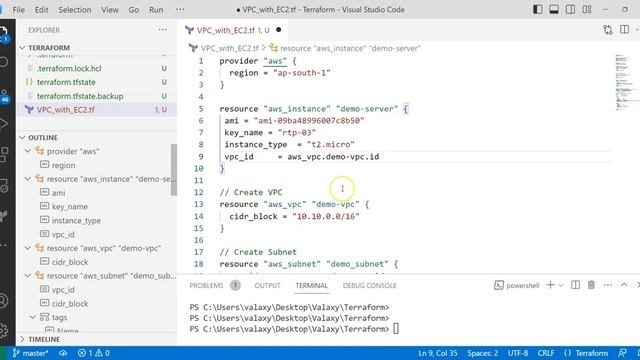 3.Terraform : Provision VPC using Terraform | Terraform Manifest file to Create VPC and EC2 Instanc смотреть онлайн