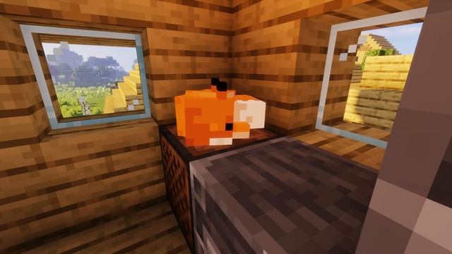 Minecraft fox sleeping смотреть онлайн