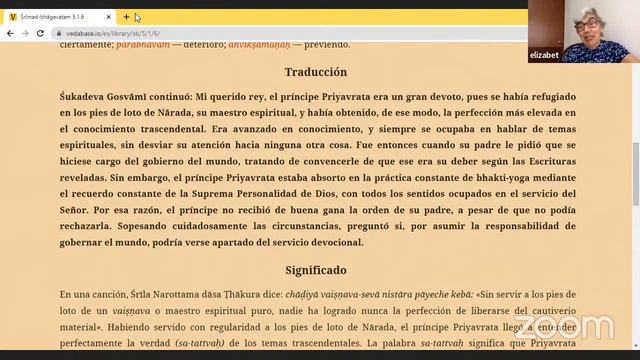 Lectura Srimad Bhagavatam Canto 5 Capítulo 1 textos 4 al 7 смотреть онлайн